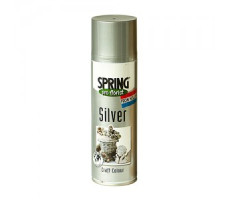 Краска-спрей для цветов 300 мл Spring Про флорист серебряная