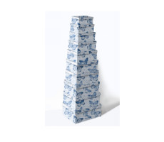 Набор  коробок 10 в1 Синие бабочки (19*13*7,5-37,5*29*16см)